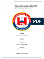 Informe Control y Gestión de La Calidad