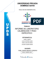 Laboratorio Calibración Y Peso Especifico PDF