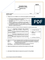 Análisis y resolución de examen final de contabilidad de costos