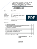 Formulir Pendaftaran Sempro