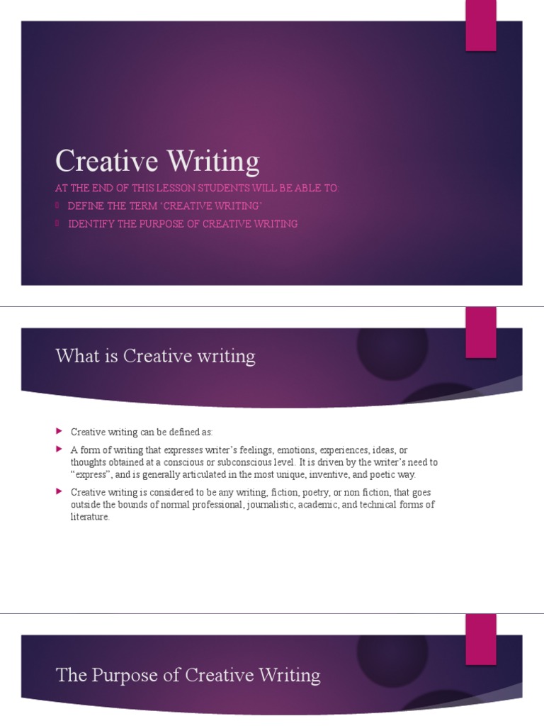 What Is Creative Writing | PDF | Creative Writing | Emotions