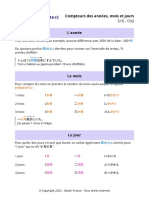 Les Compteurs Des Annes Mois Et Jours - S15 - Ch2 PDF