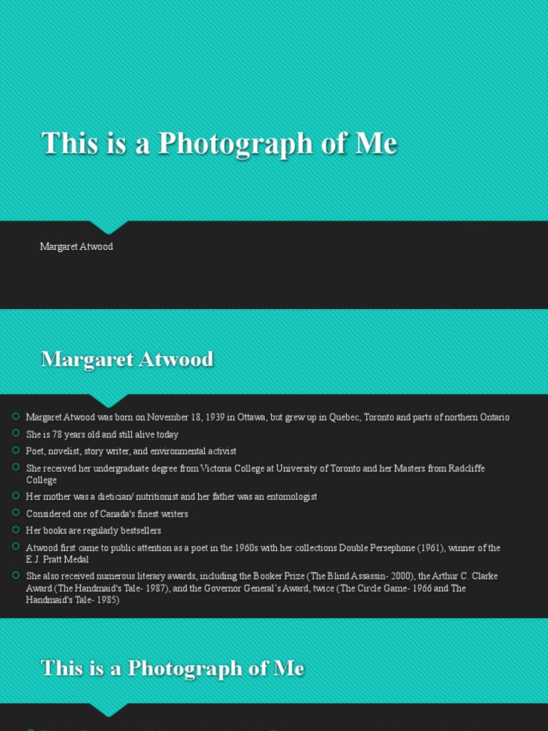 This is a photograph of me pdf