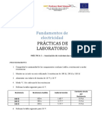 Resistencias en serie: medición de voltaje e intensidad