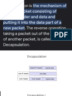 The Mechanism Of: Taking A Packet Consisting of