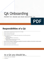 QA Onboarding