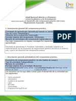Guía para El Desarrollo Del Componente Práctico y Rúbrica de Evaluación - Unidad 1, 2 y 3 - Tarea 4 - Componente Práctico - Salidas de Campo PDF