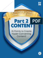 The U Ltimate Linkedin Checklist of 2023: Content