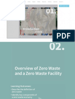 Learning Outcomes and Requirements for Achieving Zero Waste