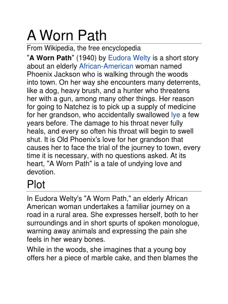 A Worn Path | PDF