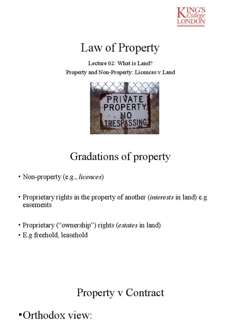 Understanding Land Rights and Licences | PDF | License | Civil Law ...