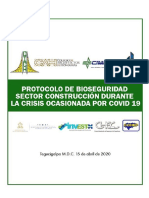 Propuesta Unificada de Protocolo de Bioseguridad para El Sector Construcción - Enviar 16042020 PDF