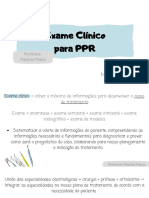 Monitoria - Exame Clínico para PPR PDF
