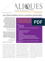 Kilometro 0 - Palique Policial - Cifras de Crímenes Pasionales PDF