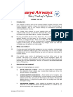 Kenya Airways Cookie Policy PDF