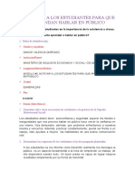 Motivar A Los Estudiantes para Que Aprendan Hablar en Publico