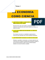 La Economía Como Ciencia