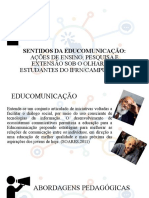 SENTIDOS DA EDUCOMUNICAÇÃO - Apresentação Teorias Pedagógicas