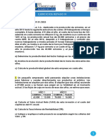 Ejercicios repaso IV: productividad, VAN, TIR, costes, existencias, amortización