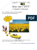 Synthèse Sur L'HVC (Huile Végétale Carburant) PDF