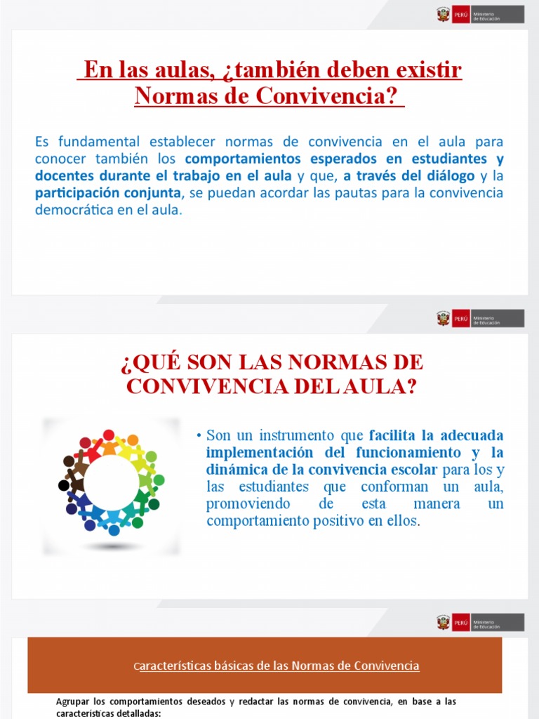 Normas de Convivencia y Medidas Correctivas | PDF