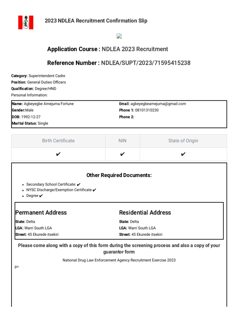 Ndlea Supt 2023 71595415238 PDF | PDF | Finance &amp; Money Management 