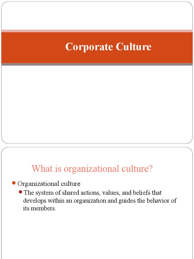 Understanding Organizational Culture | PDF | Career & Growth