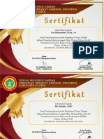 Sertifikat Donor Darah Hut Ppni PDF