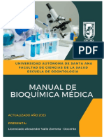 Manual Bioquimica Odontologia Actualizado Año 2023 PDF