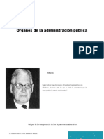 Órganos de la administración pública: clasificación y funciones