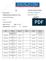 Bank Statement Summary