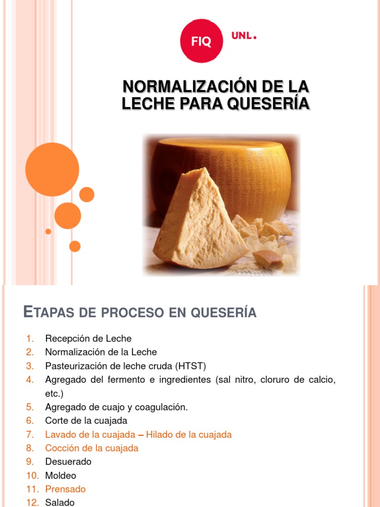 La importancia de la normalizaci n de la leche en la industria quesera