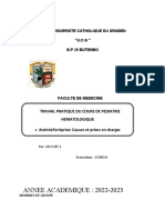 TP de Pediatrie Hematologique - Groupe 1