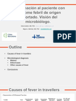 APROXIMACIÓN AL PACIENTE CON SÍNDROME FEBRIL DE ORIGEN IMPORTADO-Vision Del Microbiologo