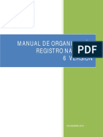 Manual de Organizacion Registro de La Administración PDF