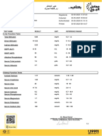 Liver and kidney function test results