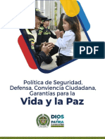 ABC Politica de Seguridad, Defensa y Convivencia Ciudadana, Garantias para La Vida y La Paz PDF