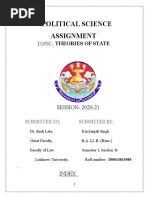 Kavyanjali Singh - Poltical Science Assignment