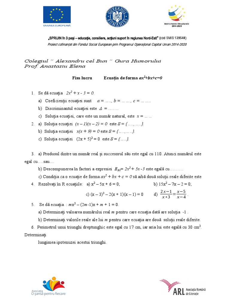 Fisa Ec de Gradul 2 | PDF