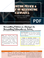 Noel Bergonia's Accounting Policies and Estimates Guide