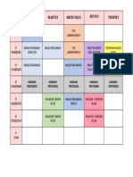 Horario 1 Semestres