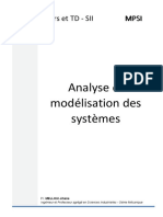 Cours MPSI - Analyse Et Modélisation Des Systèmes - Eleve - Opt - Compressed PDF