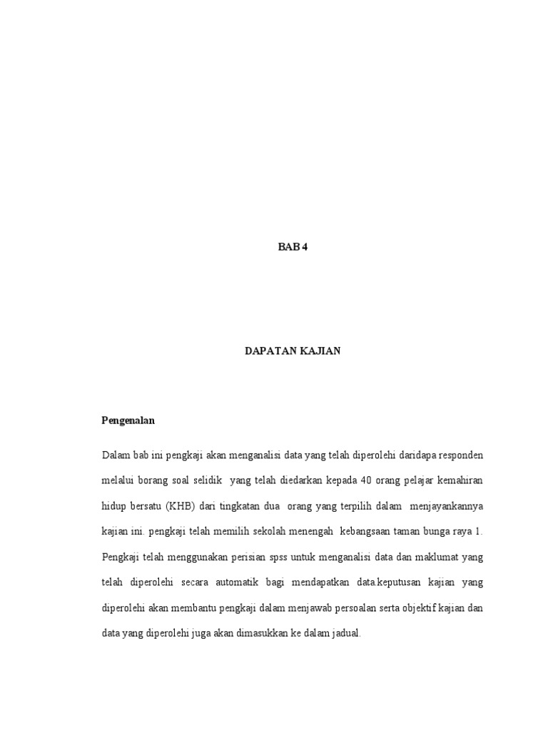 BAB 4 Baru | PDF
