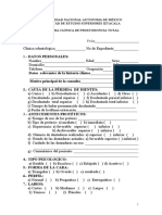 Historia Clinica de Prostodoncia Total
