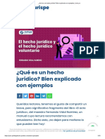 ¿Qué Es Un Hecho Jurídico - Bien Explicado Con Ejemplos - Juris - Pe PDF