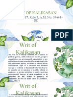 Writ of Kalikasan Rosal Rene