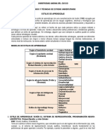 Estilos de Aprendizaje - Ficha PDF