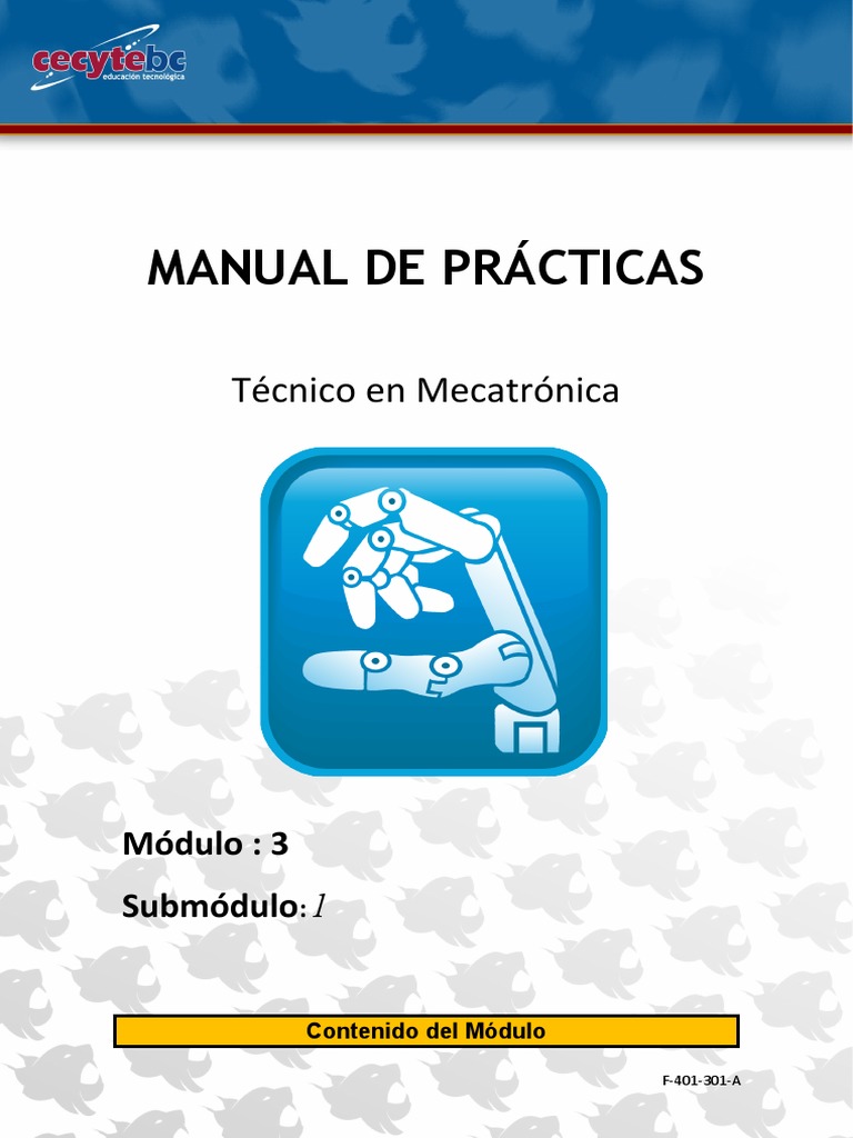 F 401 031 Formato Manual de Practicas Mecatronica Rev A | PDF