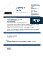 Plantilla Curriculum Vitae German Leite PDF