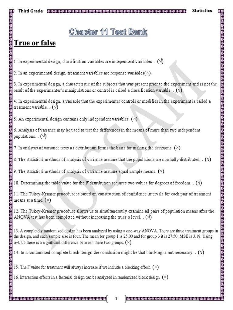 Third Grade Statistics Quiz | PDF